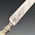 約 1860 年英國古董白色珍珠手柄餐具 12 對套裝 Walker & Hall